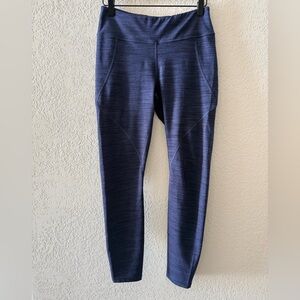 PATAGONIA Worn Wear Blue Space Dye Centered Crop Leggings Women’s Size Medium